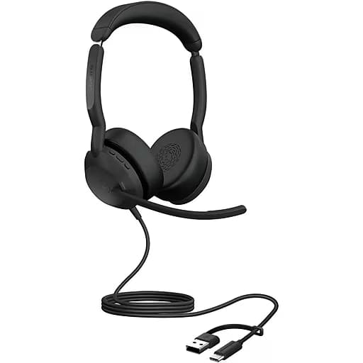 Jabra Evolve2 50 Stereo Wired/Wireless Headset MS USB-A/USB-C and Bluetooth 25089-999-799