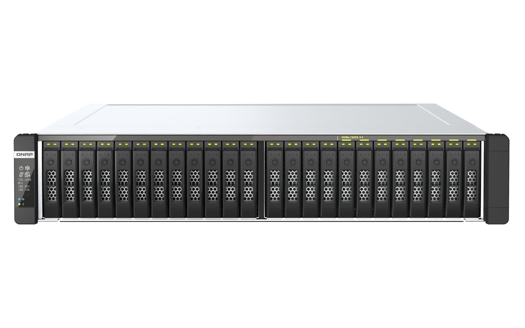 QNAP QNAP TDS-H2489FU-4309Y-64G 24-Bay all-flash U.2 NVMe PCIe Gen4 dual-processor NAS 64GB RAM TDS-H2489FU-4309Y-64G