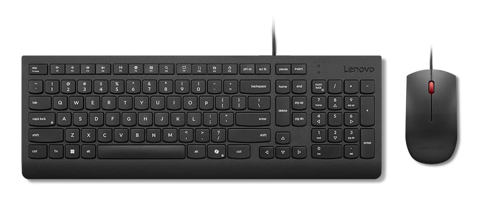 LENOVO LENOVO ESSENTIAL WIRED KEYBOARD AND MOUSE COMBO - US ENGLISH (COPILOT) 4X31R64400