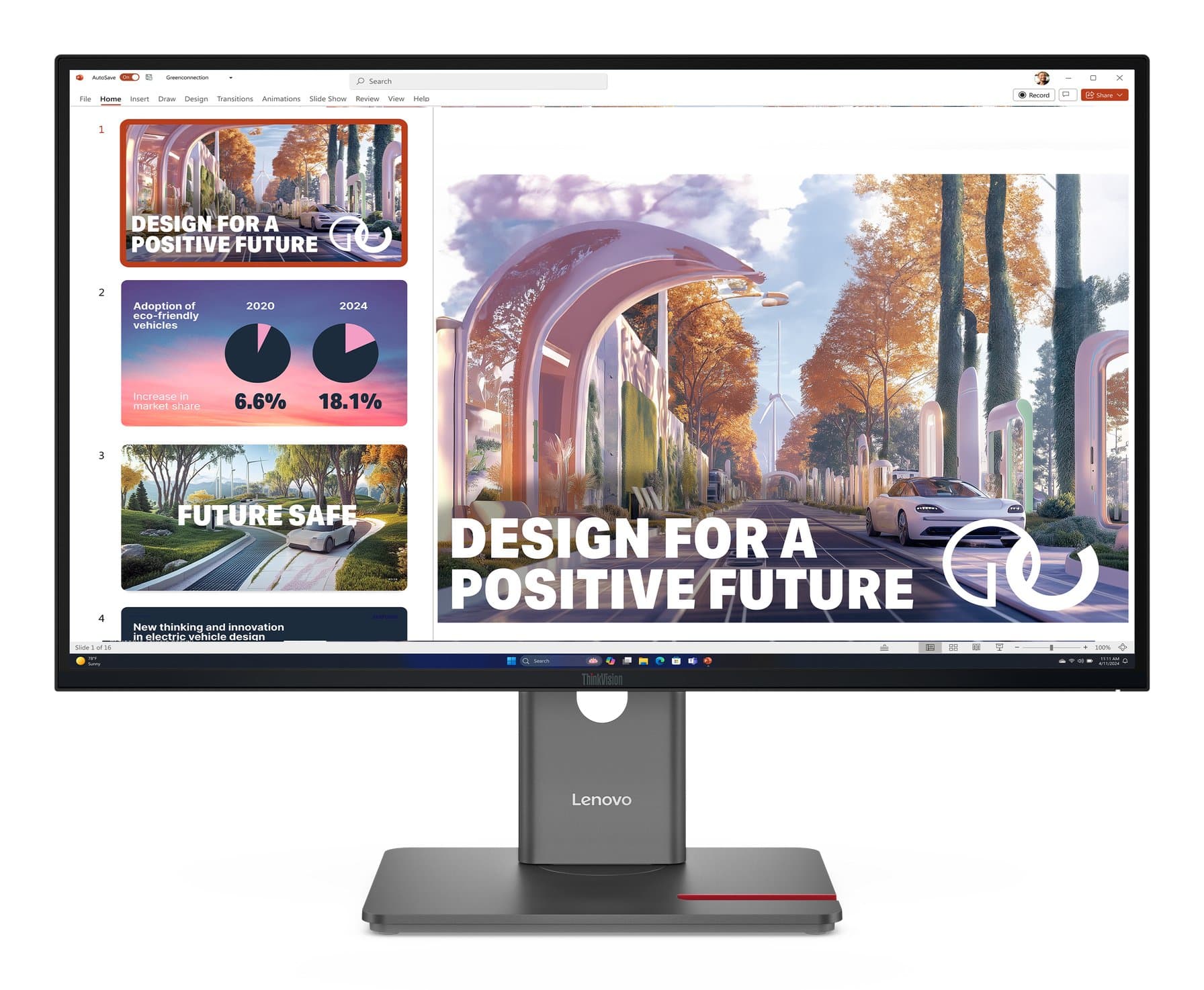 LENOVO LENOVO P27QD-40 27" QHD 2560X1440 (16:9), DP+HDMI+USBC, DP OUT, RJ45, PD 140W, 3Y 64B3GAR2AU