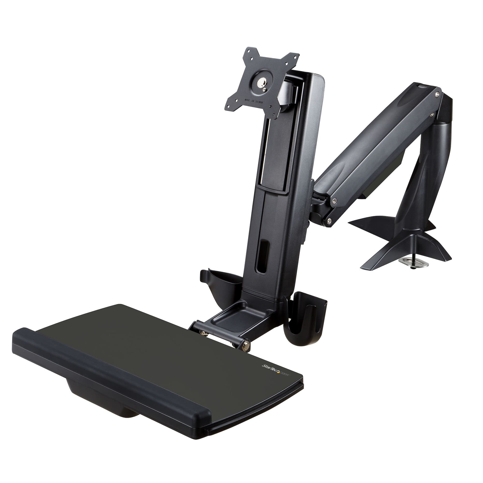 STARTECH STARTECH.COM SIT STAND MONITOR ARM 34" - ADJUSTABLE DESK MOUNT WORKSTATION 2 YR ARMSTSCP1
