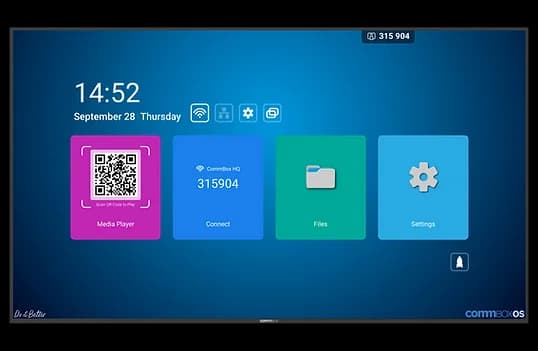 COMMBOX COMMBOX 86" INTELLIGENT GEN2 4K UHD DISPLAY,24/7 HDMI, ANDROID 14, WALL BRACKET,5YR CBDI0286