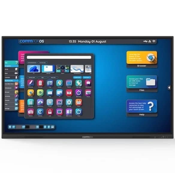 COMMBOX COMMBOX 98" 4K UHD INTERACTIVE CLASSIC DISPLAY (S4), 40-PT TOUCH, ANDROID 11, 5 CBIC98S4