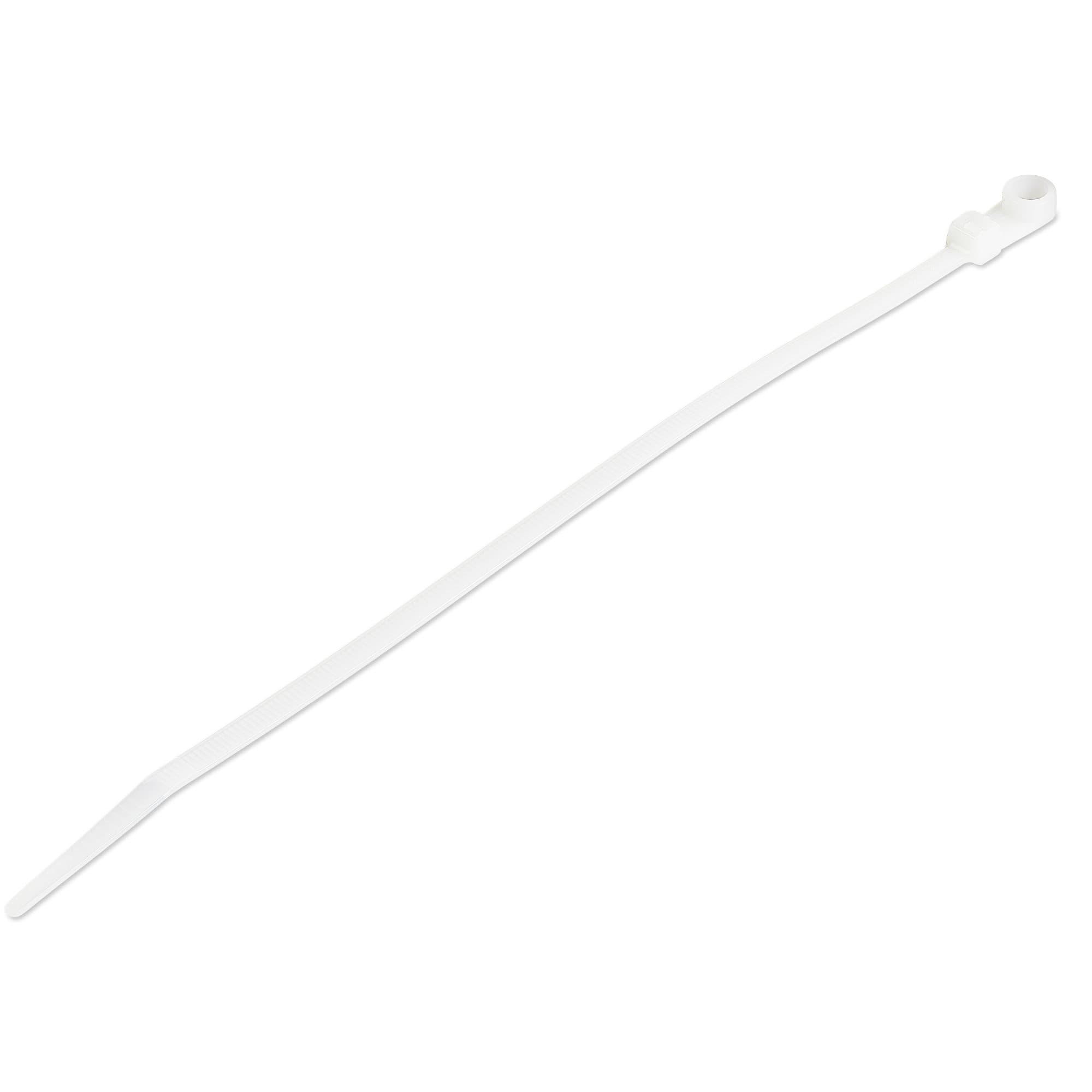 STARTECH STARTECH.COM 100 PACK OF 21.9CM PLASTIC ZIP TIES WITH SCREW HOLE, 2 YR CBMZTS10N8