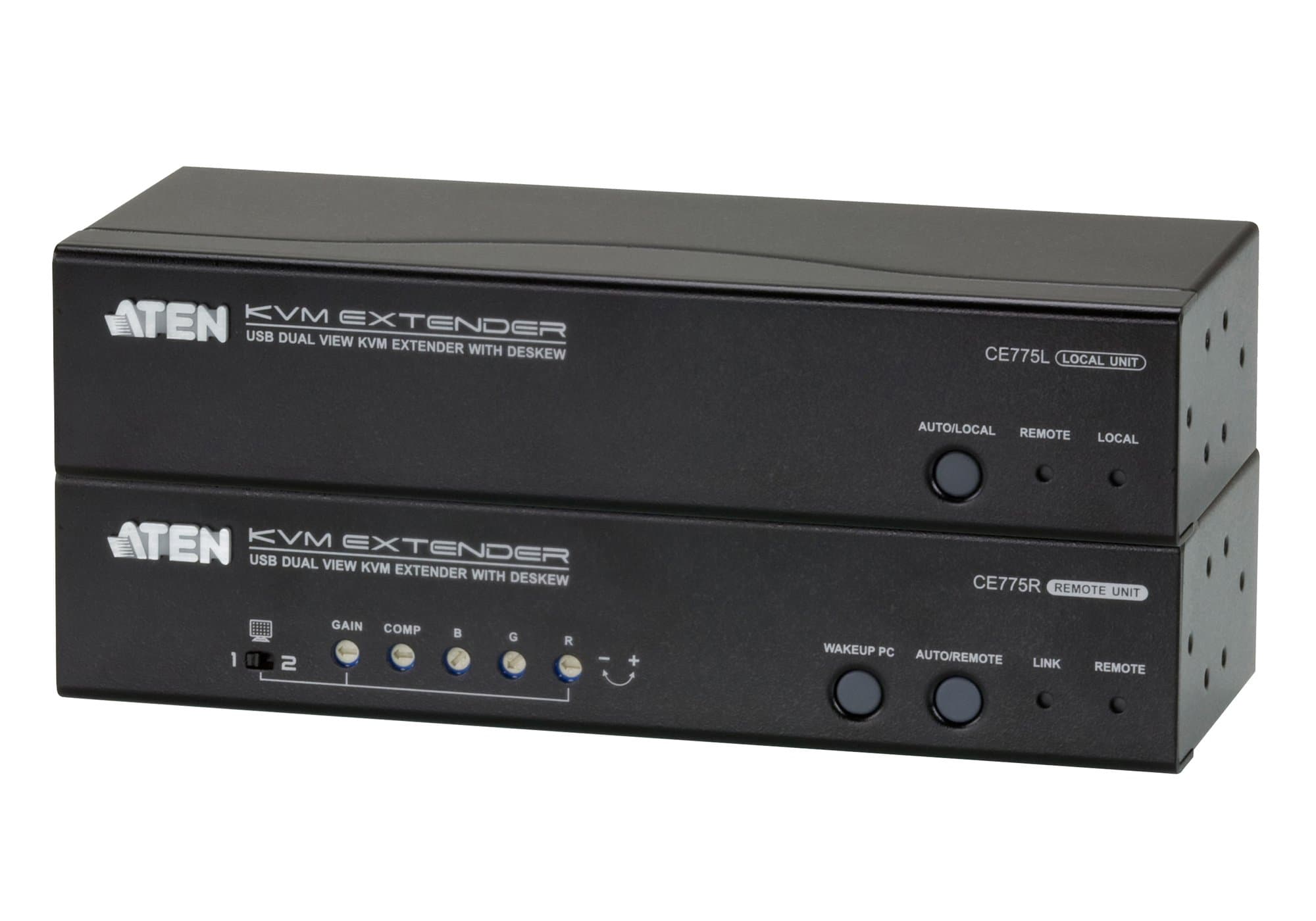 ATEN ATEN USB DUAL VGA CAT 5 KVM EXTENDER CE775-AT-U