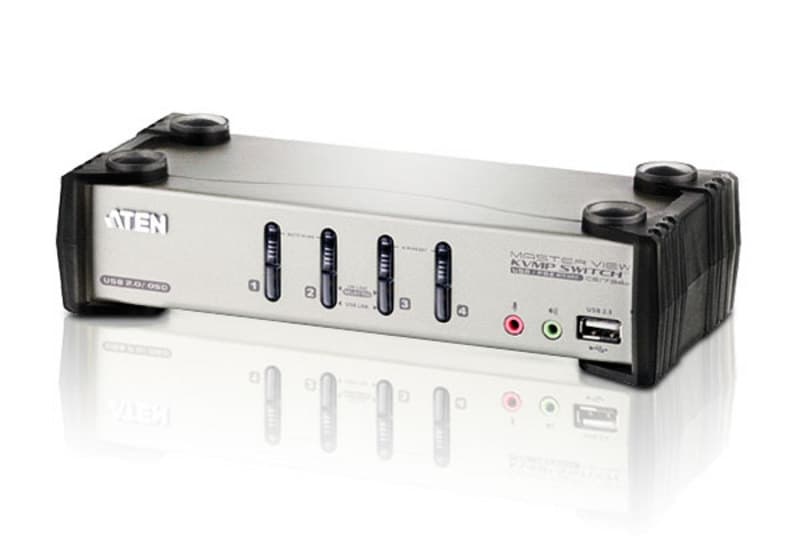ATEN ATEN 4 PORT USB 2.0 VGA KVMP SWITCH CS1734B-AT-U
