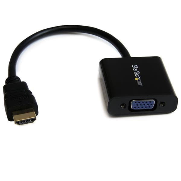STARTECH STARTECH.COM HDMI TO VGA ADAPTER - ACTIVE MONITOR CONVERTER CABLE - 1080P 3 YR HD2VGAE2