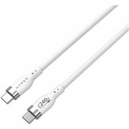 TARGUS TARGUS HYPERJUICE 240W SILICONE USB-C TO USB-C CABLE (1 METER) - WHITE HJ4001WHGL