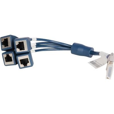 HPE HPE X260 Min D-28 to 4-RJ45 0.3m Rtr Cbl JG263A