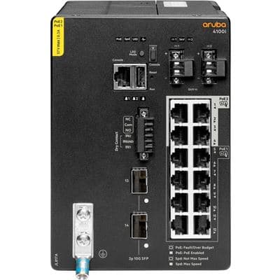 HPE HPE ANW 4100i 12G CL4/6 POE 2SFP+ DIN Sw JL817A