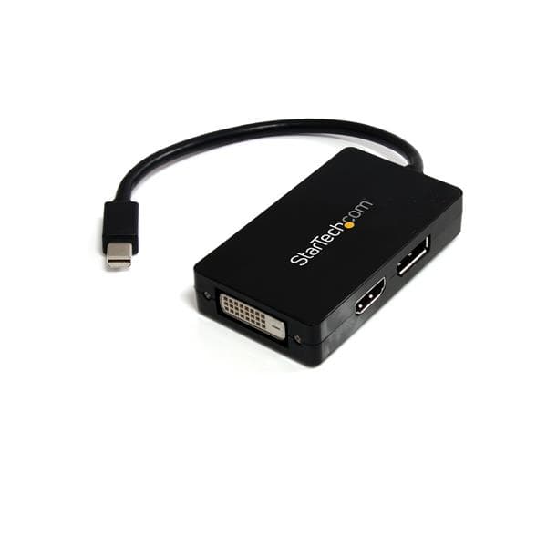 STARTECH STARTECH.COM 3-IN-1 MINI DISPLAYPORT ADAPTER - MDP TO DP, DVI-D OR HDMI 3 YR MDP2DPDVHD