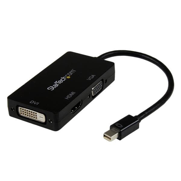 STARTECH STARTECH.COM 3-IN-1 MINI DISPLAYPORT ADAPTER - MDP TO VGA, DVI-D OR HDMI 3 YR MDP2VGDVHD