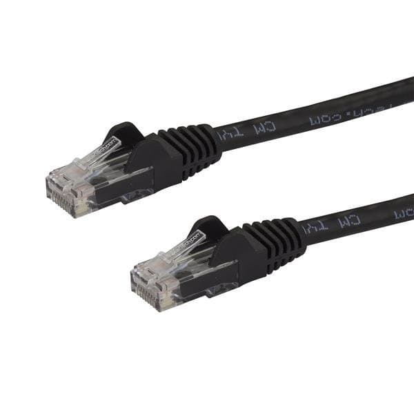 STARTECH STARTECH.COM CAT6 ETHERNET CABLE 2M BLACK 650MHZ 100W SNAGLESS PATCH CORD LTW N6PATC2MBK