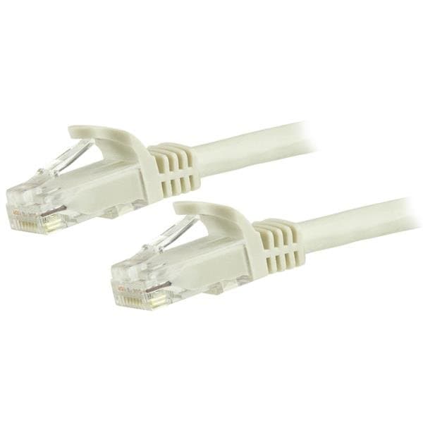 STARTECH STARTECH.COM CAT6 ETHERNET CABLE 3M WHITE 650MHZ 100W SNAGLESS PATCH CORD LTW N6PATC3MWH