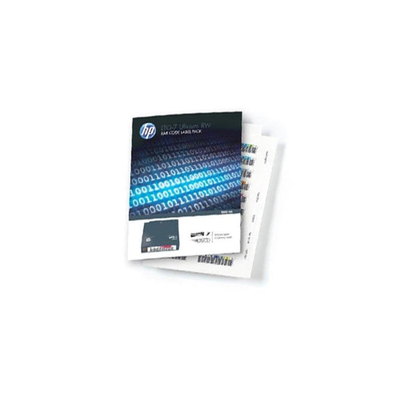 HPE HPE LTO-7 Ultrium RW Bar Code Label Pack Q2014A
