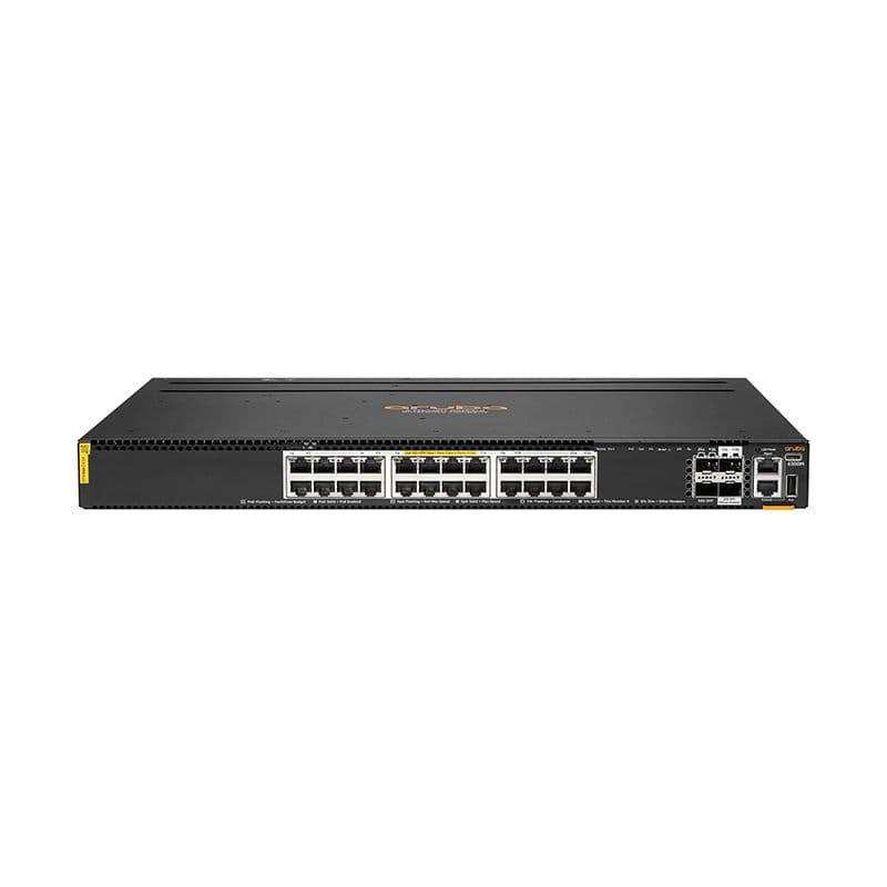 HPE HPE ANW 6300M 24p HPE Smart Rate 1G/2.5G/5G/10G Class6 PoE and 2p 50G and 2p 25G Switch R8S89A