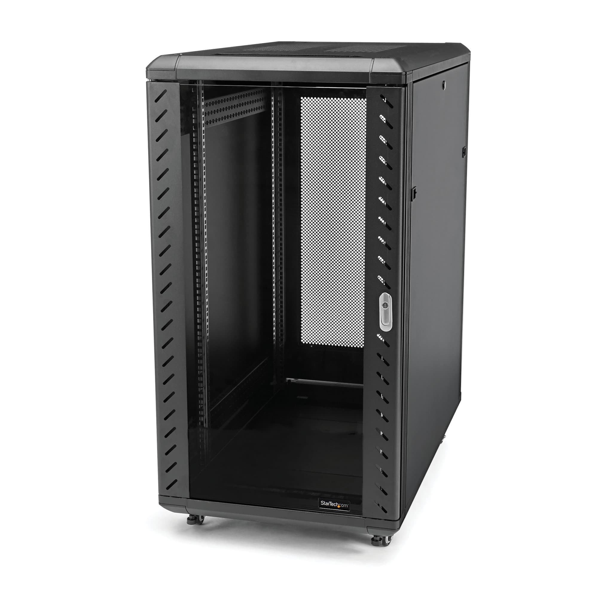 STARTECH STARTECH.COM 18U SERVER RACK CABINET - W/ CASTERS AND LEVELING FEET, LTW RK1836BKF