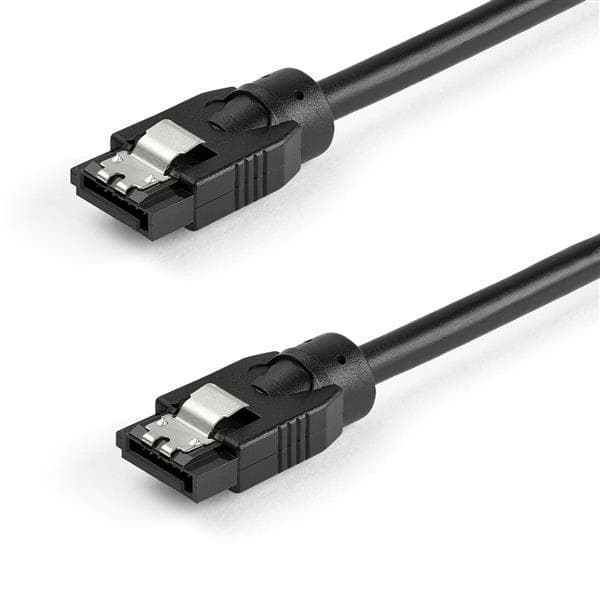 STARTECH STARTECH.COM 0.6 M ROUND SATA CABLE - LATCHING CONNECTORS - 6GBS SATA CABLE LTW SATRD60CM