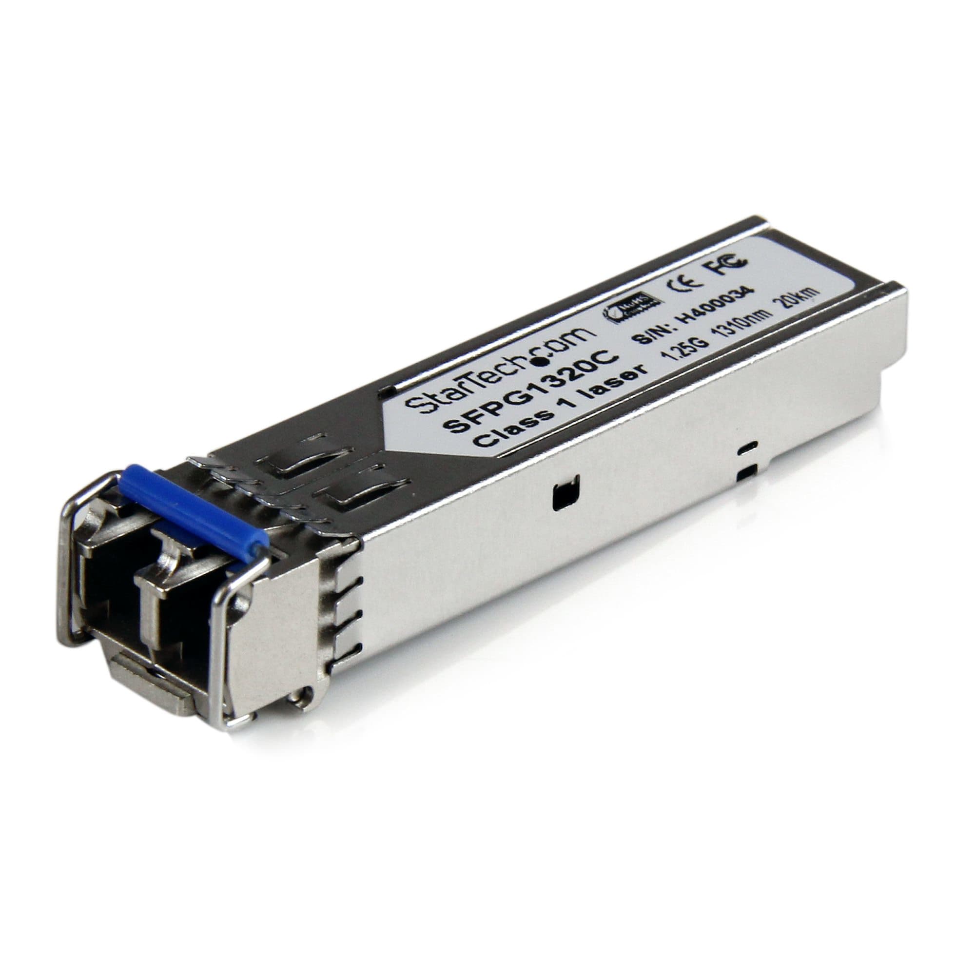 STARTECH STARTECH.COM 1310NM 1000BASE-LH SINGLE MODE SFP FIBER TRANSCEIVER MODULE LC, LTW SFPG1320C