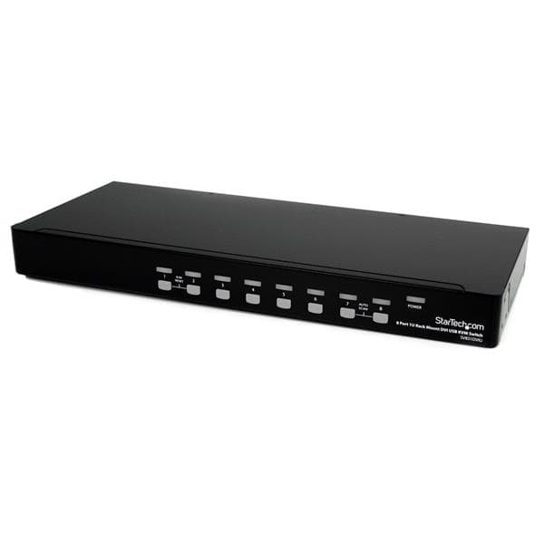 STARTECH STARTECH.COM 8 PORT 1U RACKMOUNT DVI USB KVM SWITCH - 8 PORT KVM SWITCH 3 YR SV831DVIU