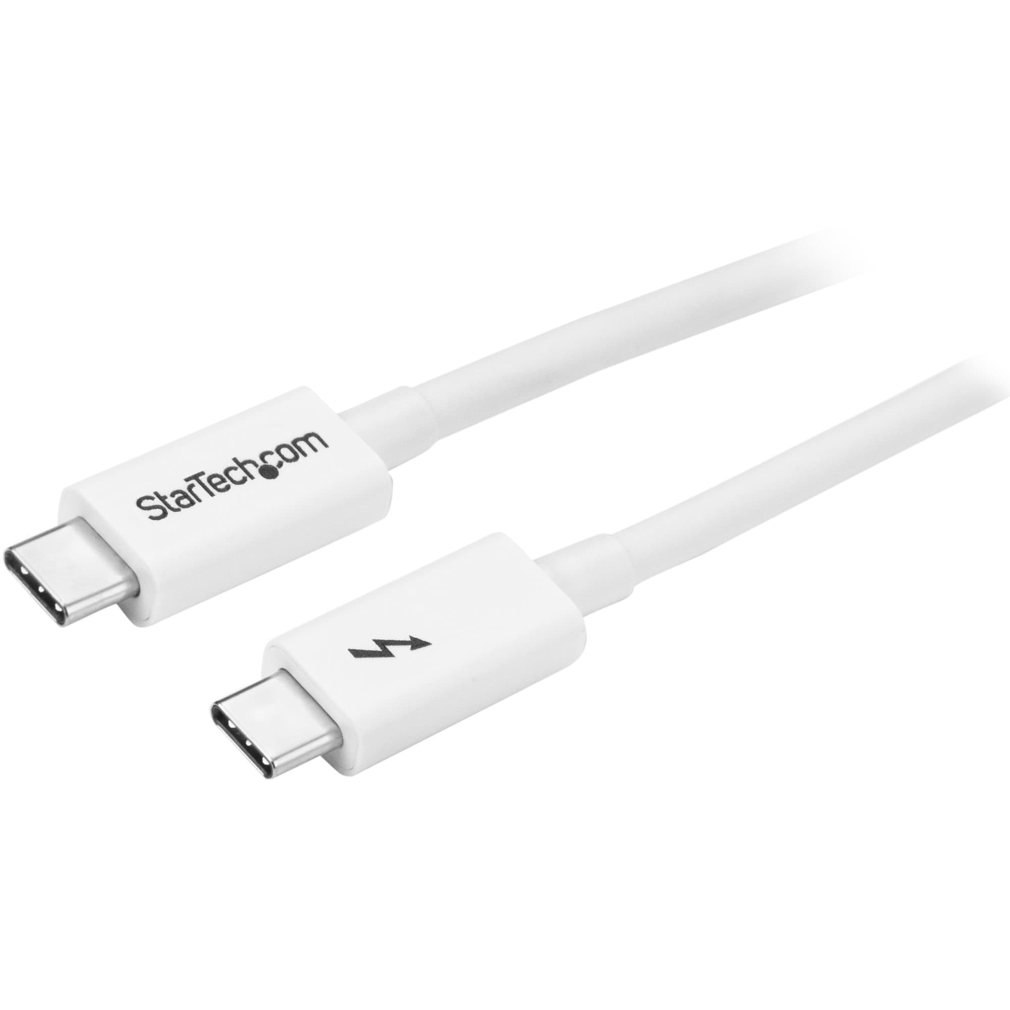 STARTECH STARTECH.COM 1M THUNDERBOLT 3 CABLE - 20GBPS - WHITE - THUNDERBOLT USB-C DP 2 YR TBLT3MM1MW