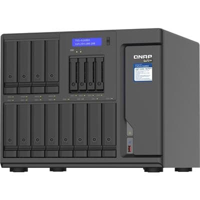 QNAP QNAP 12+4 BAY TOWER NAS,INTEL XEON,3.3GHZ 6 CORE,32GB RAM,10G,2.5G,M.2,PCIE,3YR TVS-H1688X-W1250-32G