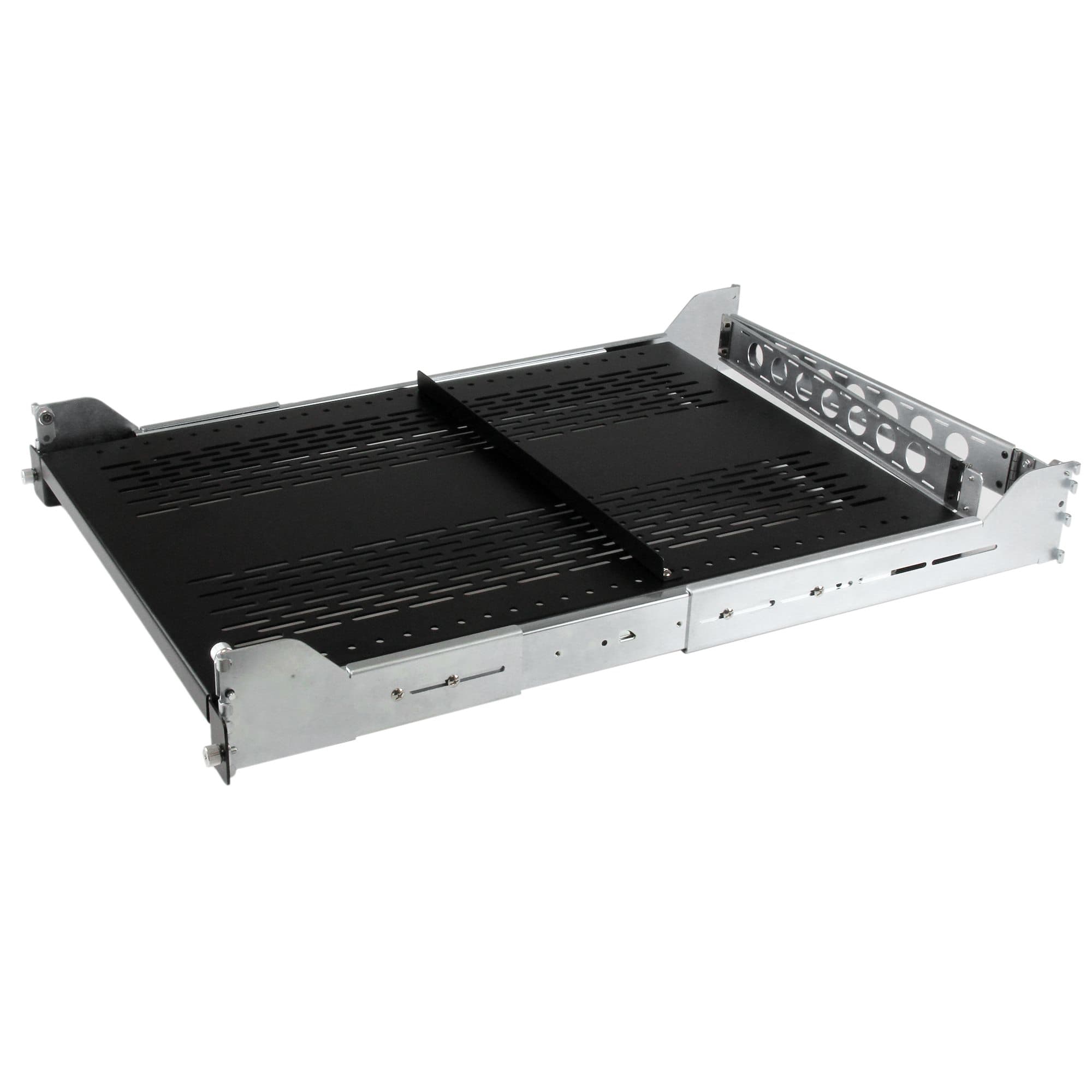 STARTECH STARTECH.COM 2U ADJUSTABLE VENTED SLIDING SERVER RACK SHELF W/ CABLE MGMT 2 YR UNISLDSHF19M