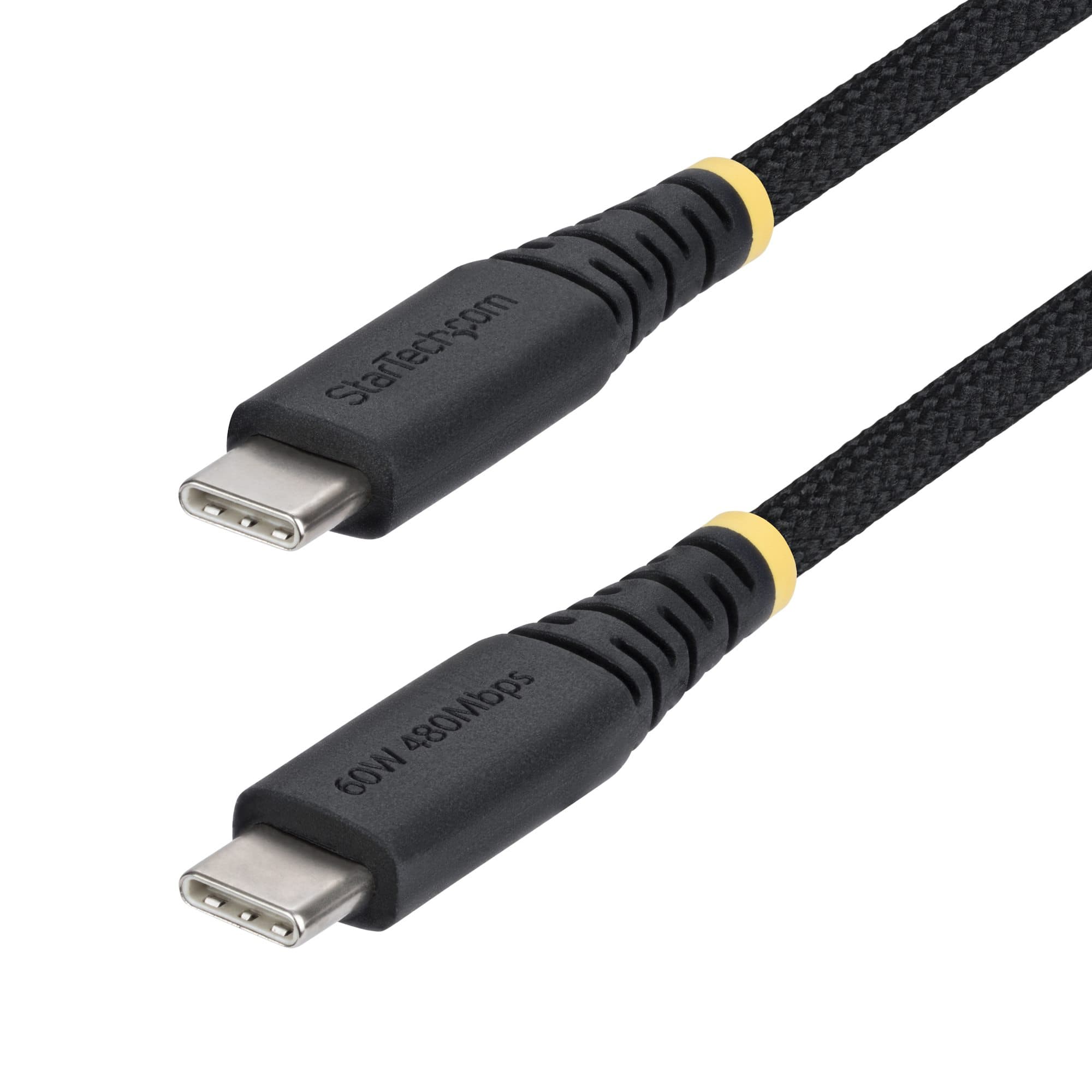 STARTECH STARTECH.COM 2M (6.6FT) USB-C CHARGING CABLE, USB C CABLE, 60W 3A PD, LTW USB2CC2MNCBR