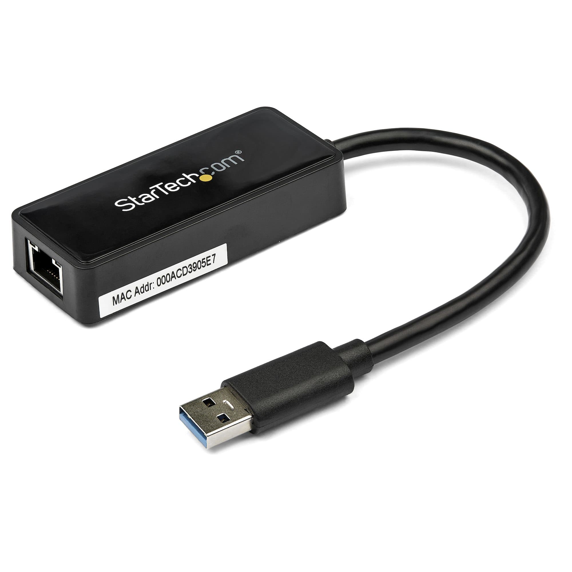 STARTECH STARTECH.COM USB 3.0 TO GIGABIT ETHERNET NIC NETWORK ADAPTER W/USB PORT 2 YR USB31000SPTB
