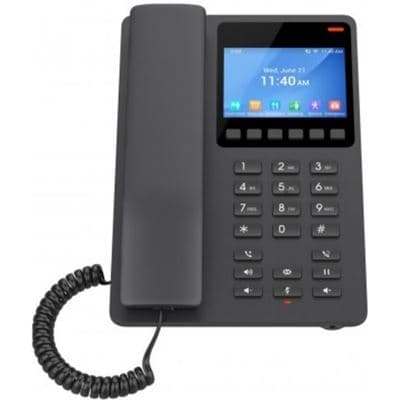 Grandstream Networks Grandstream GHP631 Desktop Hotel SIP IP Phone with 3.5' Colour LCD, PoE - Black GHP631