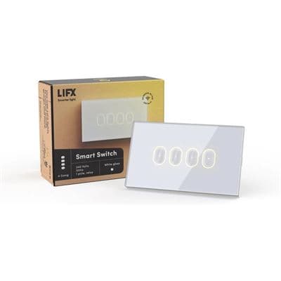 LIFX LIFX White 4-button in-wall Wi-Fi Controlled Smart Switch LFSWWHT4FAU