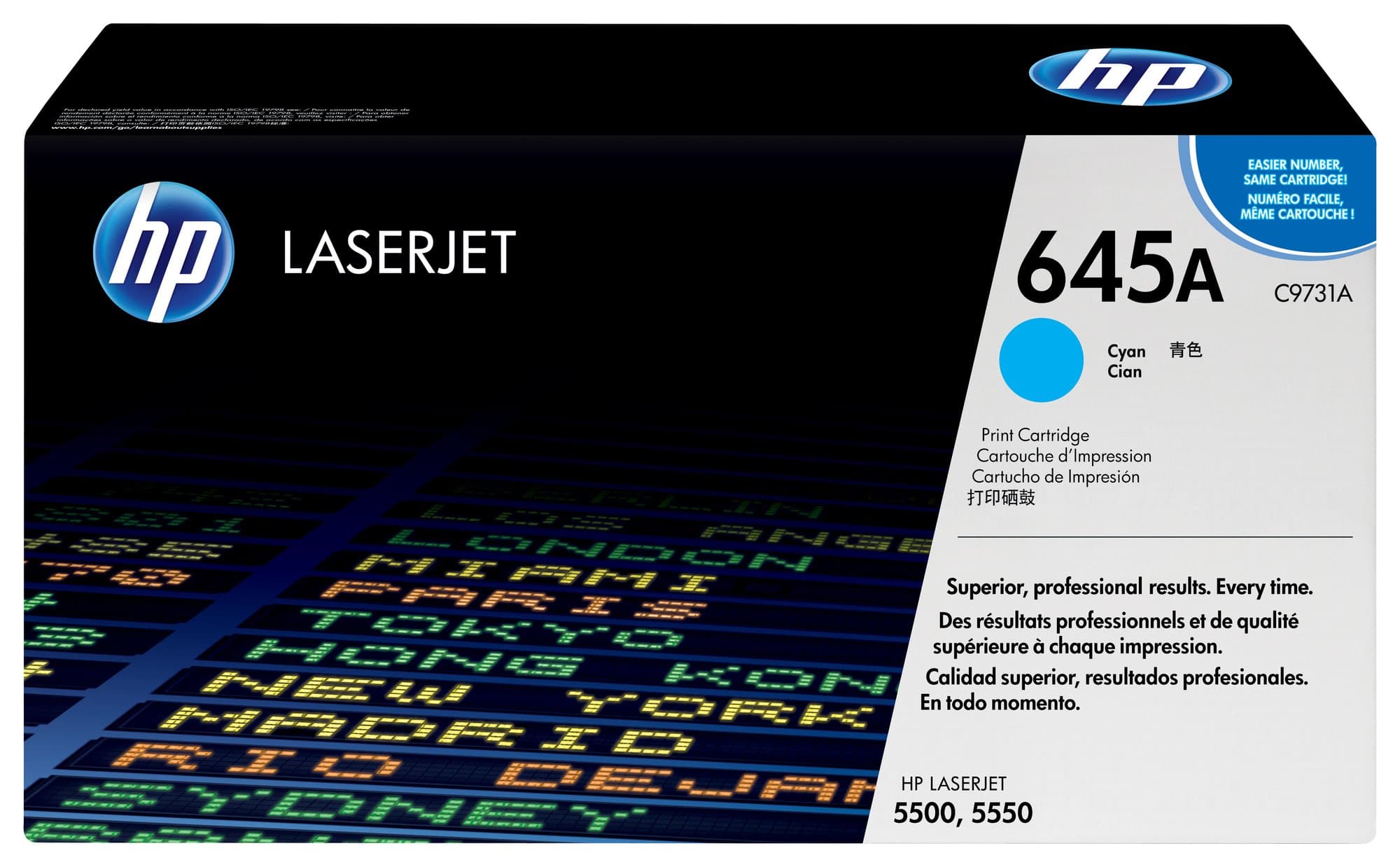 HP HP 645A CYAN LJ TONER CART C9731A 1036017