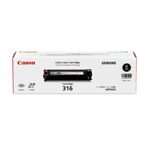 CANON CANON CART316BK BLACK TONER CART FOR LBP5050N 1086199
