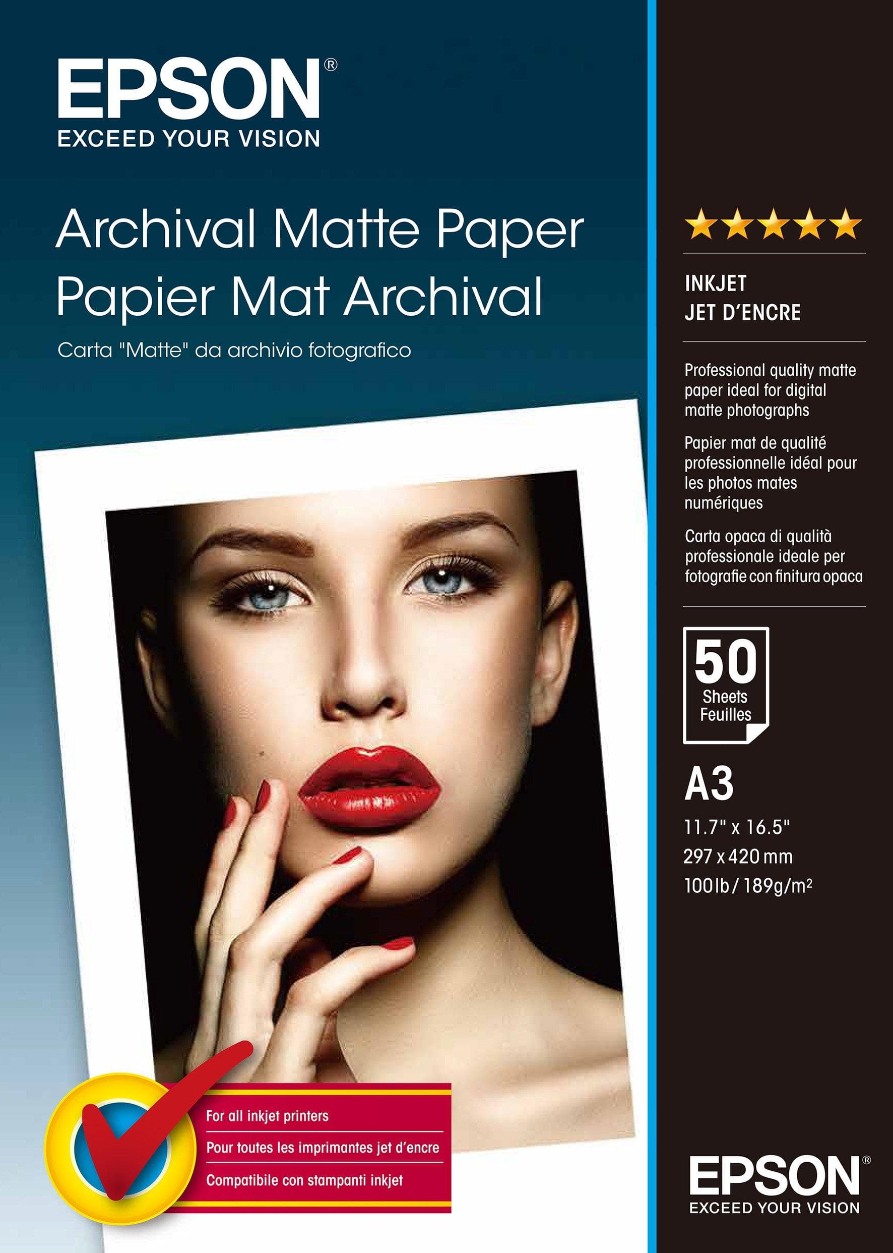EPSON EPSON S041344 ARCHIVAL MATTE PAPER A3 1095780