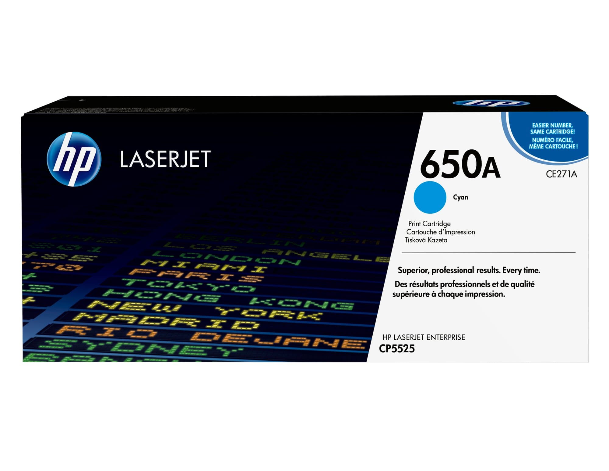HP HP 650A CYAN LJ TONER CART CE271A 1230996