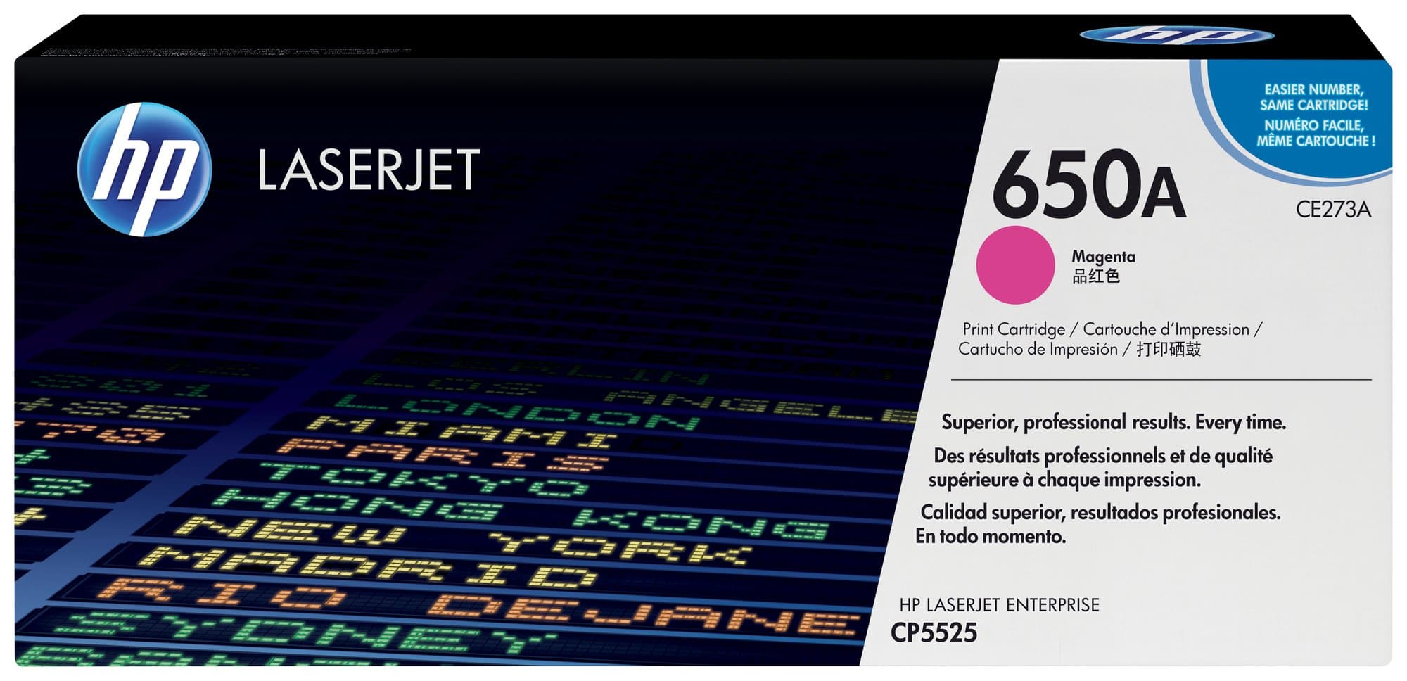 HP HP 650A MAGENTA LJ TONER CART CE273A 1230998