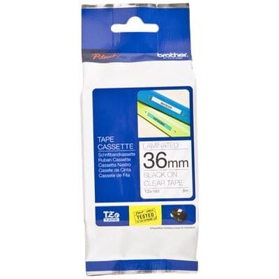 BROTHER BROTHER TZE161 : Laminated tape black on clear 8 1737359