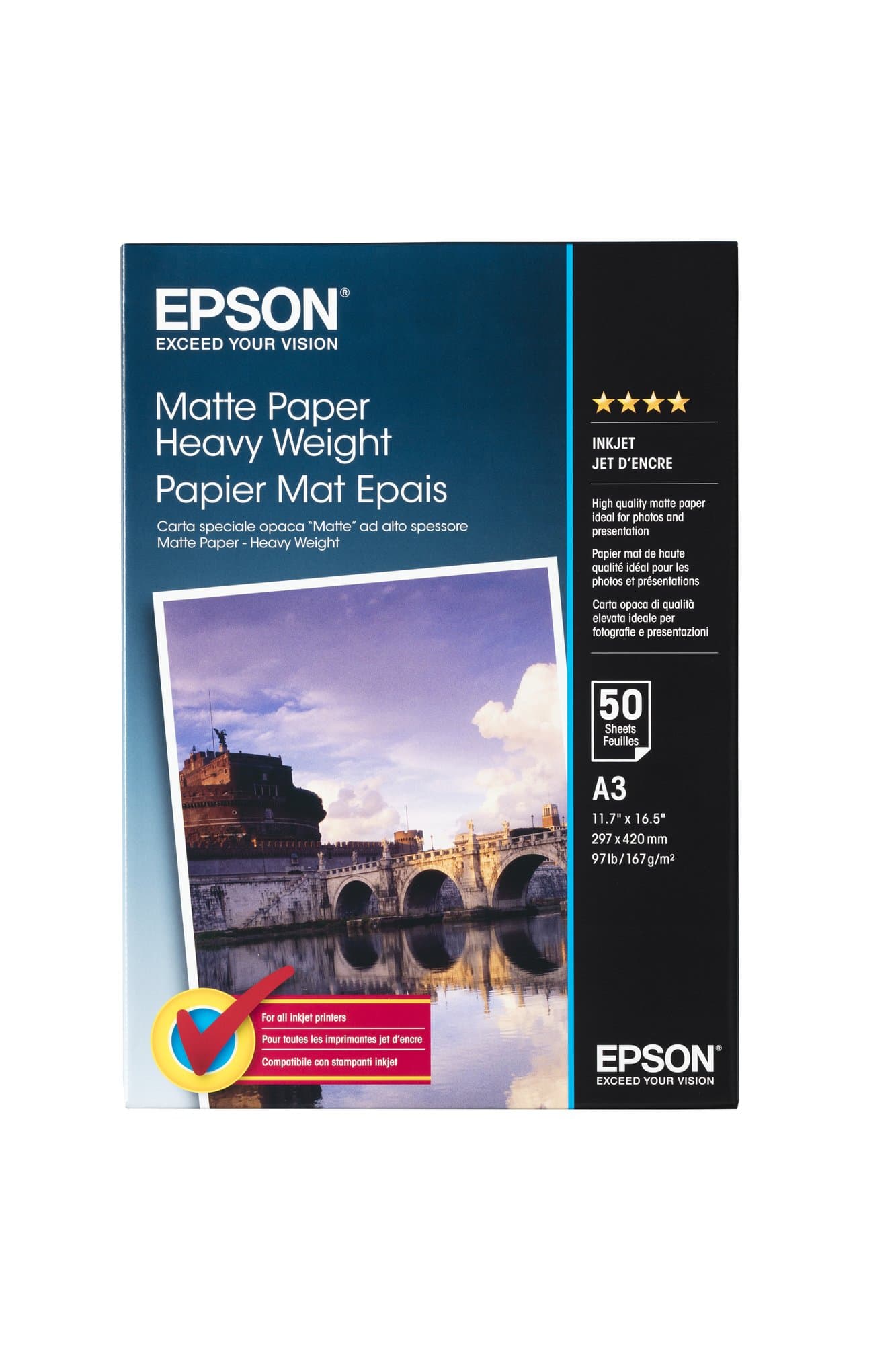 EPSON EPSON Matte Paper Heavy Weight DIN A3 167g/m 1993163