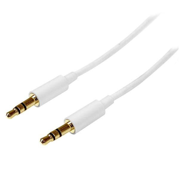 StarTech.com StarTech.com 1m White Slim 3.5mm Stereo Audio Cable 2485495