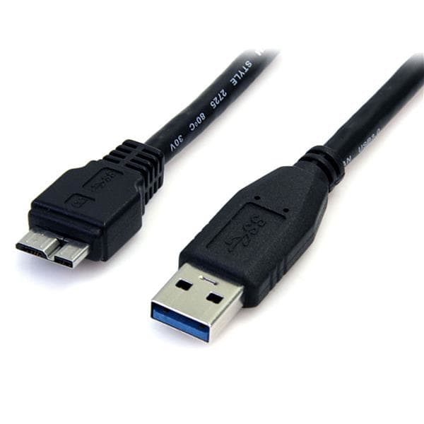 StarTech.com StarTech.com 0.5m 1.5ft Black USB 3.0 Micro B Cable 2518414