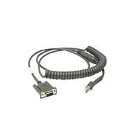 ZEBRA ZEBRA CABLE RS232 DB9F 2 8M COILED 2775105