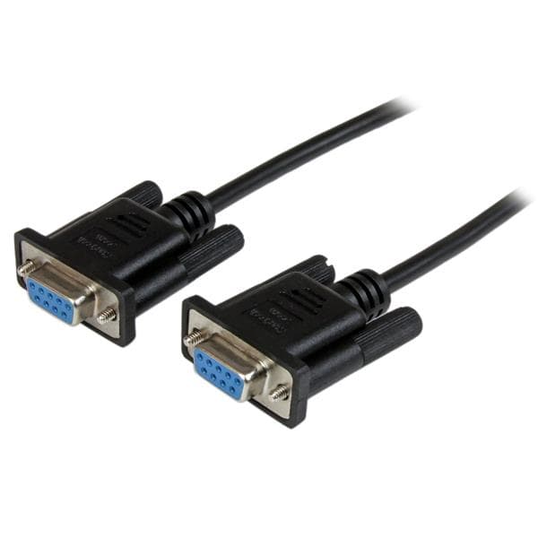 StarTech.com StarTech.com 1m Black DB9 RS232 Null Modem Cable FF 2851974