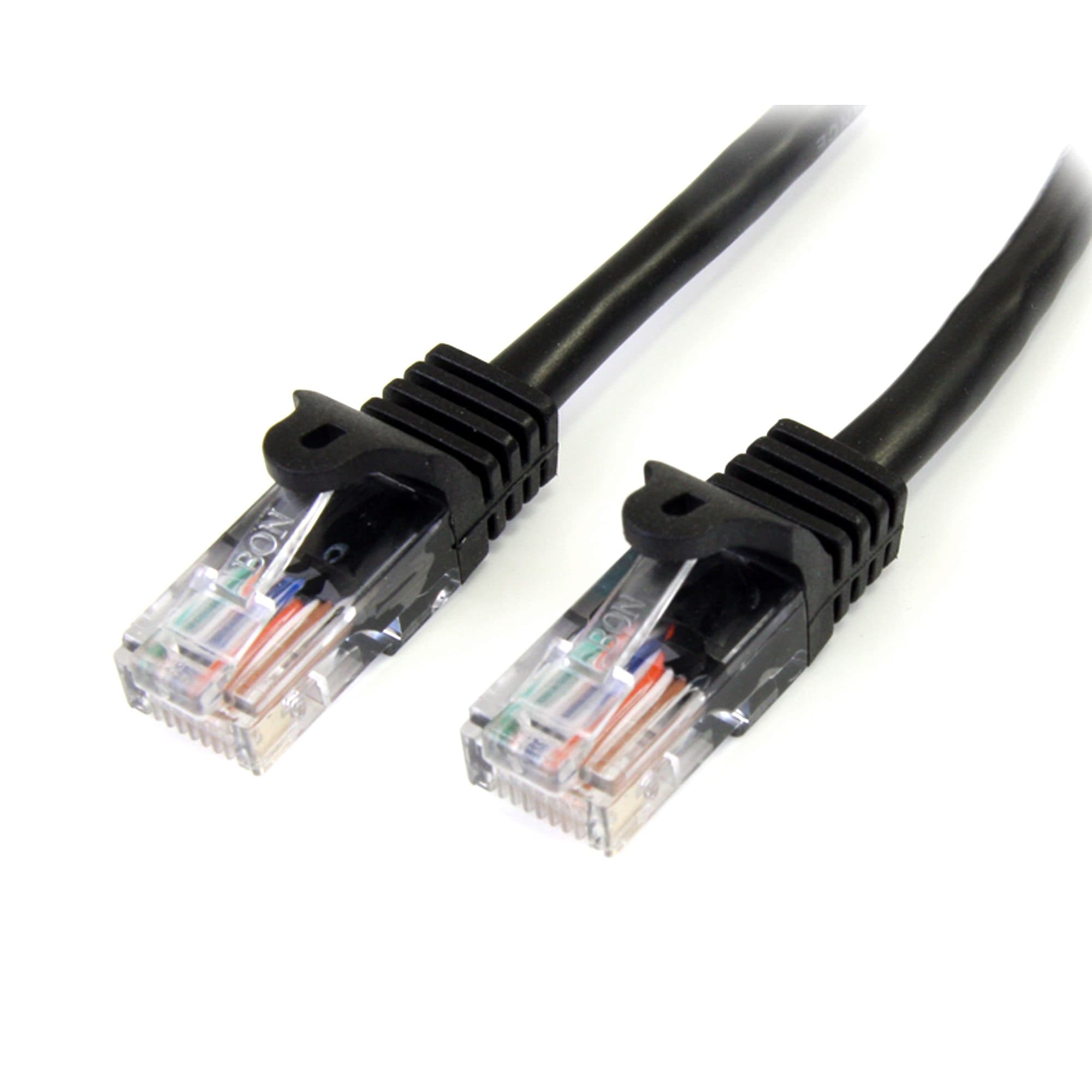 StarTech.com StarTech.com 1m Black Snagless UTP Cat5e Patch Cable. 2875702