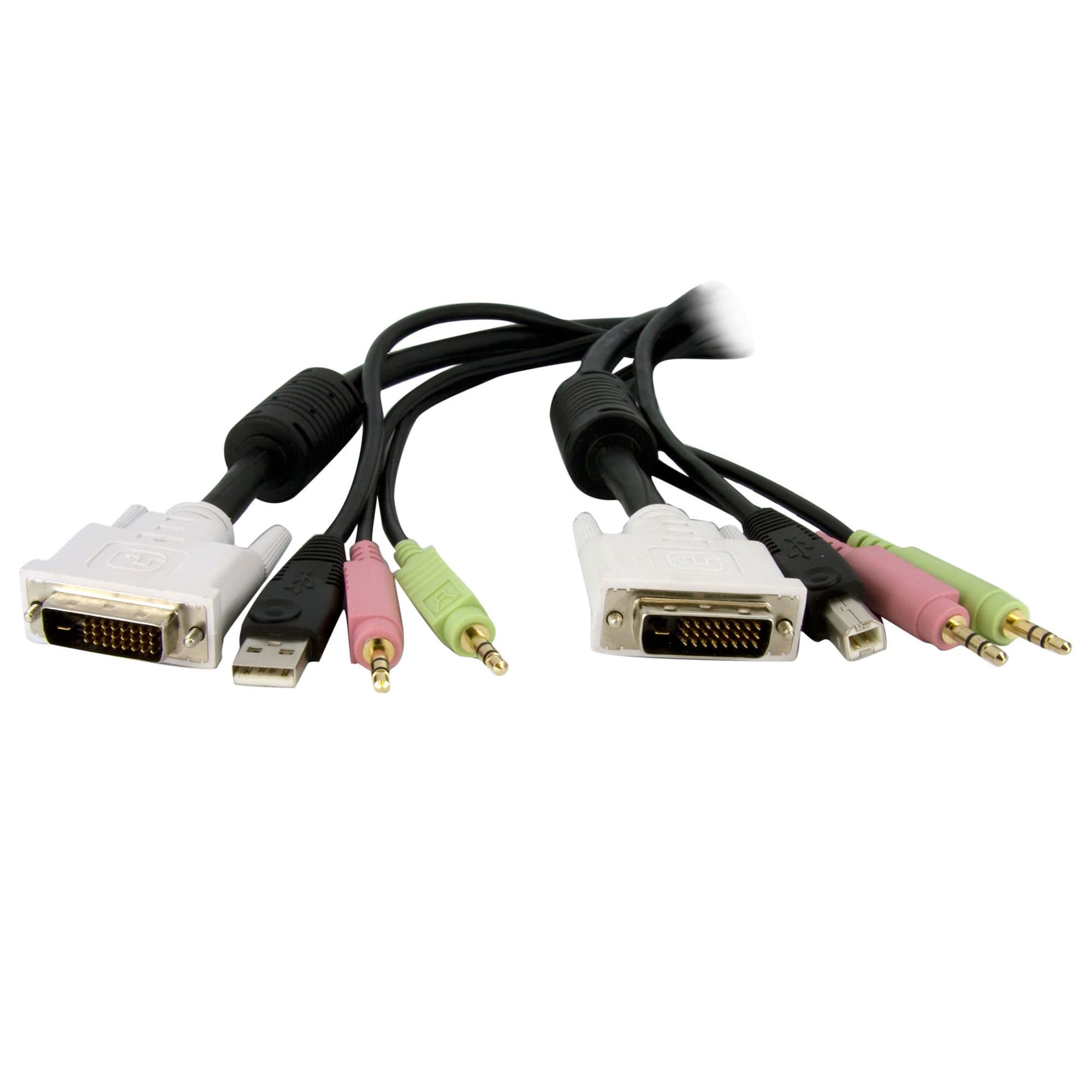 StarTech.com StarTech.com 4-in-1 USB DVI KVM Switch Cable w/ Audio 2902495