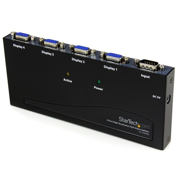 StarTech.com StarTech.com 4 PORT HIGH RES VGA VIDEO SPLITTER 2977641