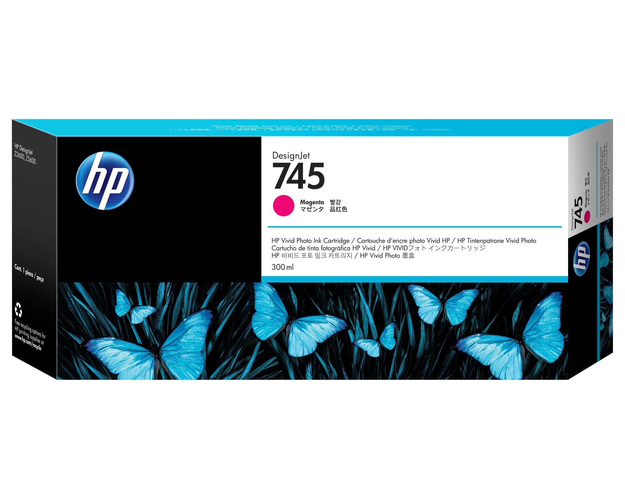 HP HP INK CARTRIDGE NO 745 MAGENTA 300ML 3294103