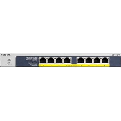 NETGEAR NETGEAR GS108PP 8-PORT GB POE + UNMANAGED SWITCH 4007897