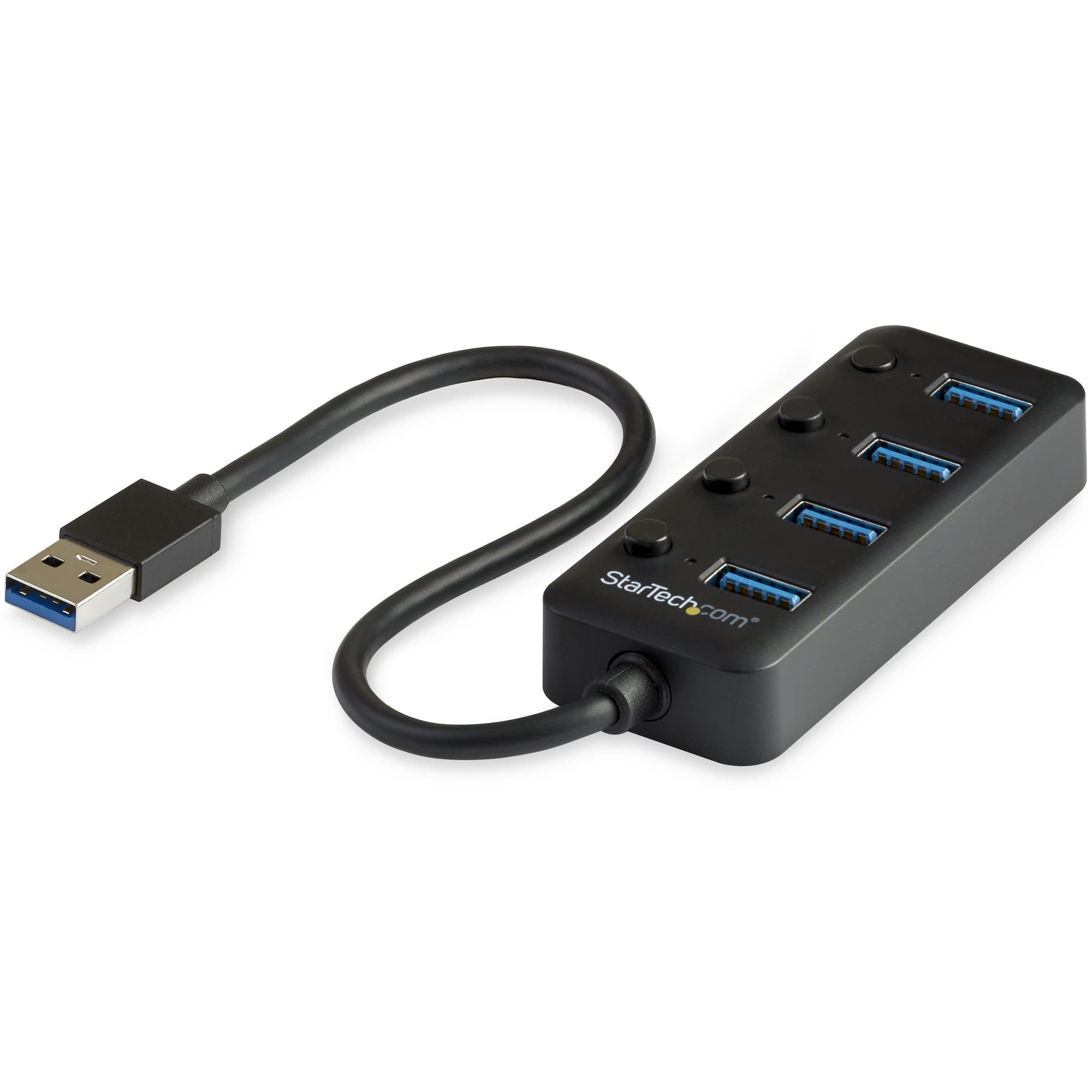 StarTech.com StarTech.com Hub - USB 3 4-Port with On/Off Switches 4283767