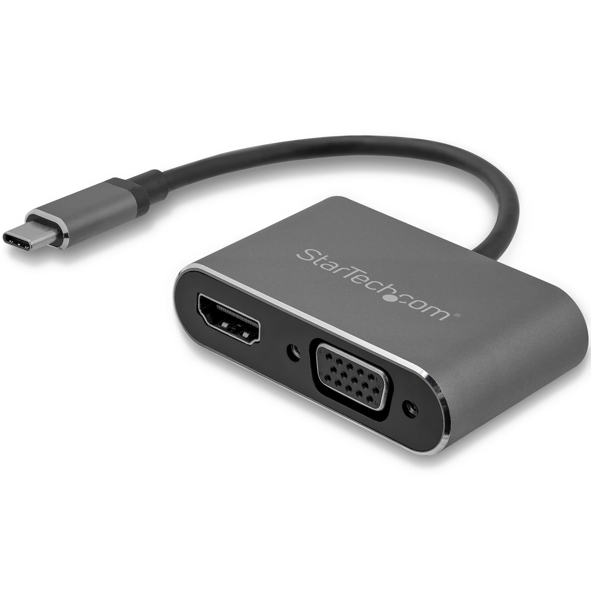 StarTech.com StarTech.com USB C to VGA and HDMI Adapter - Aluminum 4408195