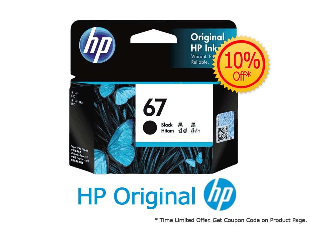 HP HP 67 BLACK ORIGINAL INK CARTRIDGE 4824789